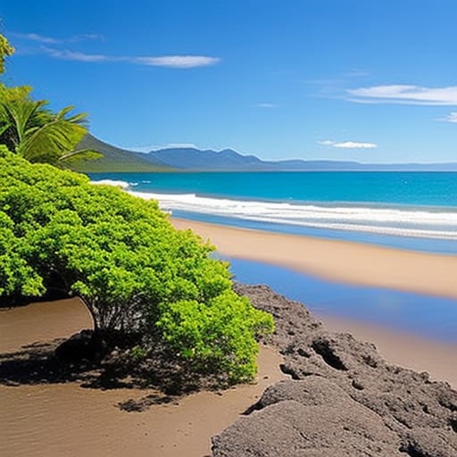 How to visit Holloway Beach with airport shuttle cairns to port douglas service by Premier Shuttles and Tours in Queensland Australia