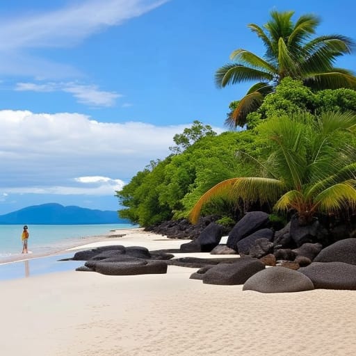 Tour and Enjoy Holloway Beach with shuttle service cairns to port douglas by Premier Shuttles and Tours in Queensland Australia